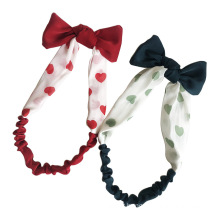 Dot Printed 4 CM Cute Hair Hoop Girls Fashion Headband Rabbit Ear Knot Baby Fabric Hairband